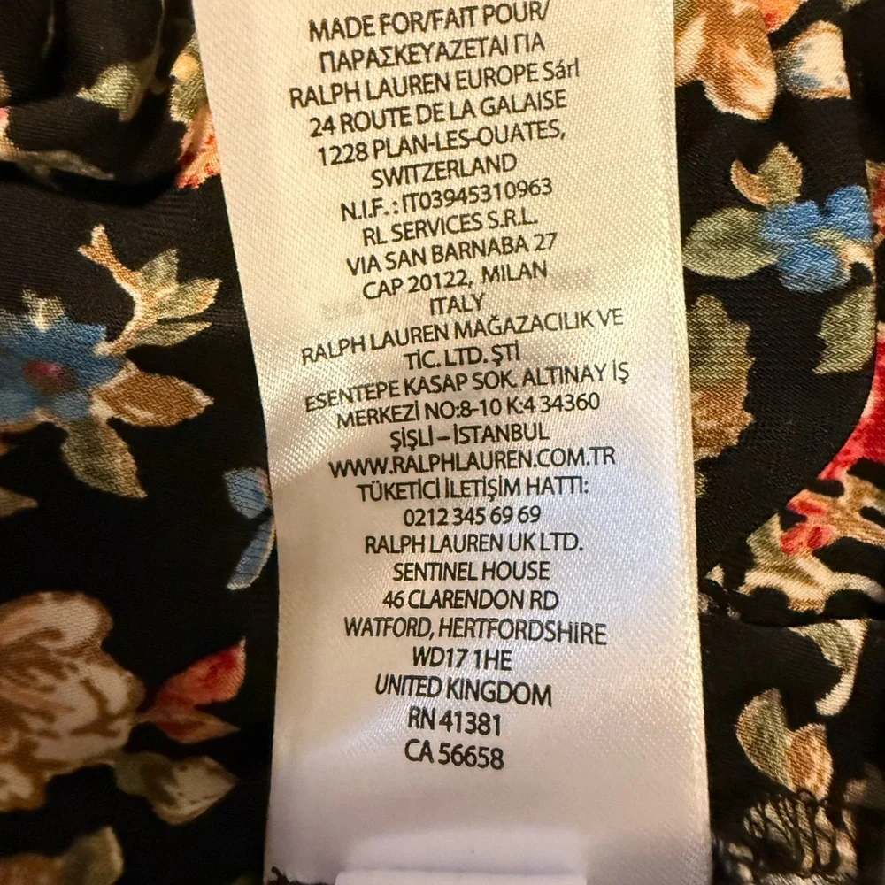 BEAUTIFUL!!  Lauren Ralph Lauren Black Label Jairell Short Sleeve Tiered Dress - Picture 6 of 7